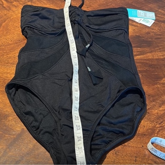 NWT $180 SEAFOLLY DD CUP BLACK GODDESS ONE PIECE SWIMSUIT - Picture 9 of 12